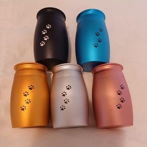 Small pet aluminum urn keepsake (5 pieces)